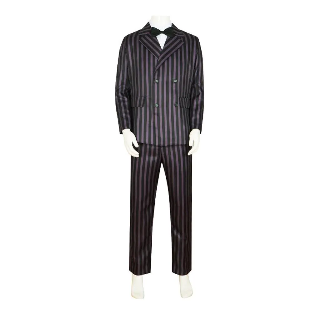 Wednesday's Dad Costume The Addams Family Cosplay Gomez Costume Outfit Sets For Men