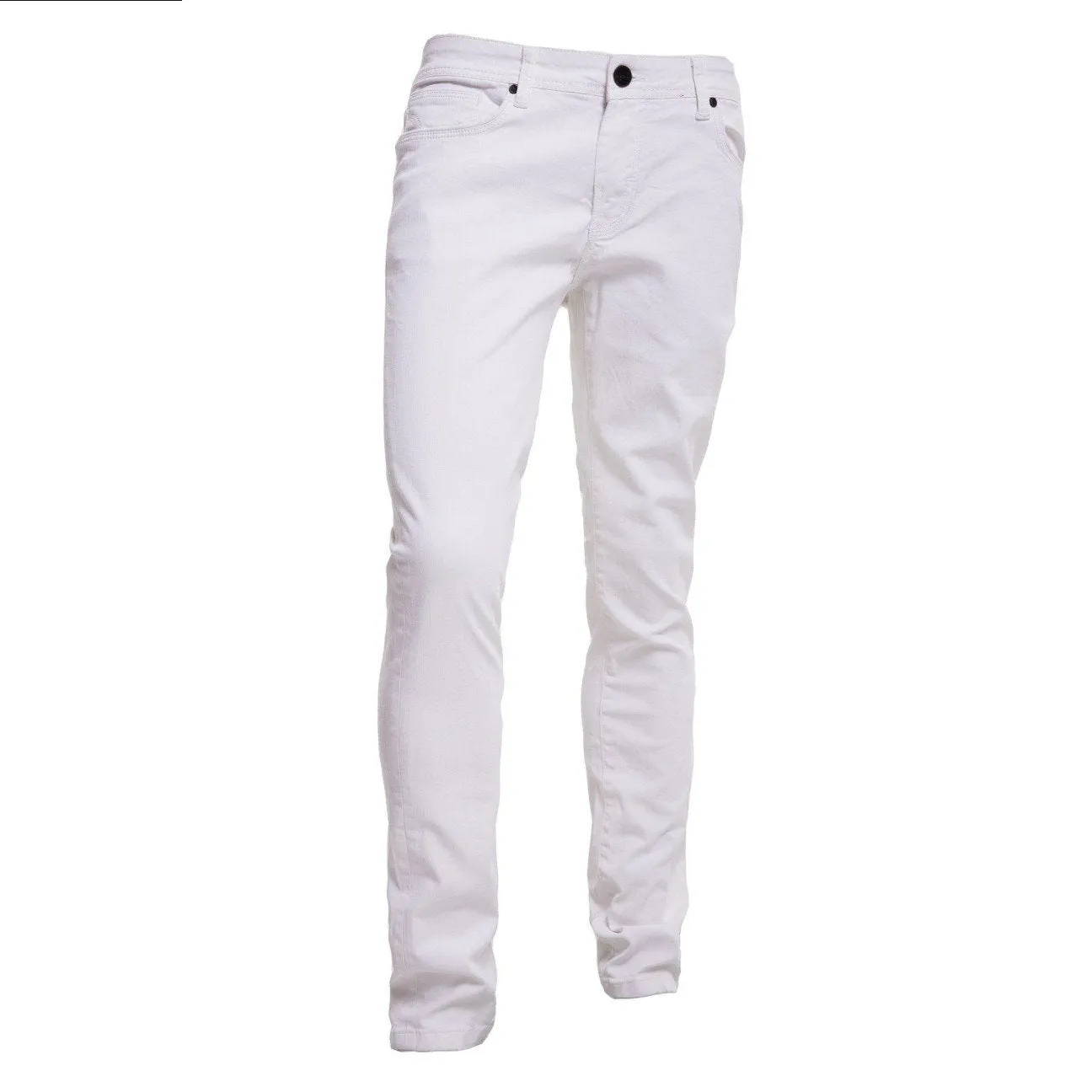 White Slim Fit Jeans #12056