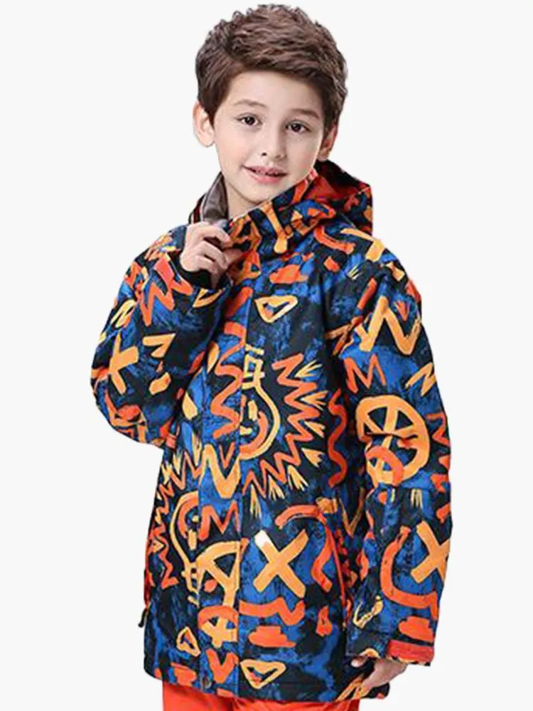 Windproof Waterproof Ski&Snowboard Jackets For Kids