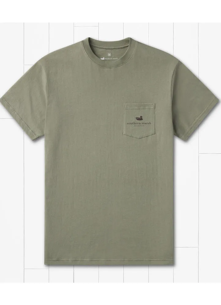 Youth Birdshot Tee in Bay Green by Southern Marsh